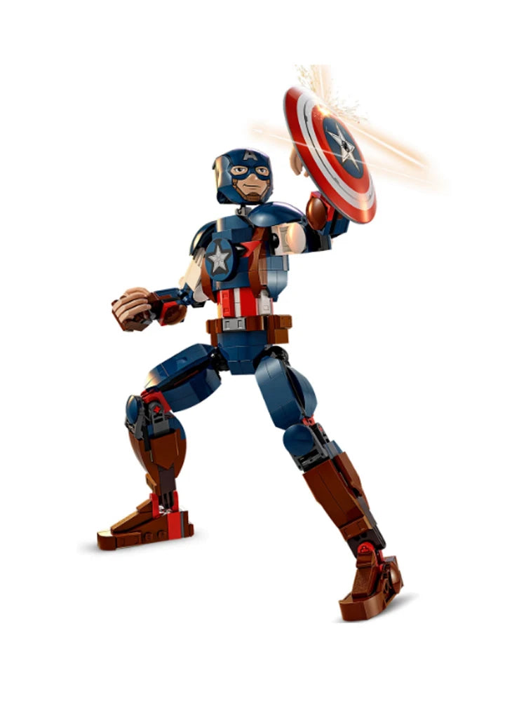 LEGO Marvel Captain America articulé avec son bouclier