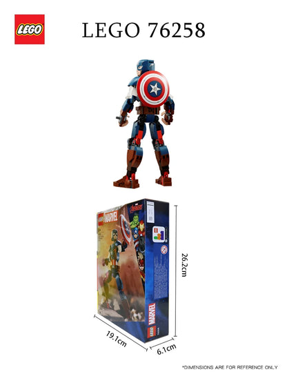 LEGO Marvel Captain America articulé avec son bouclier
